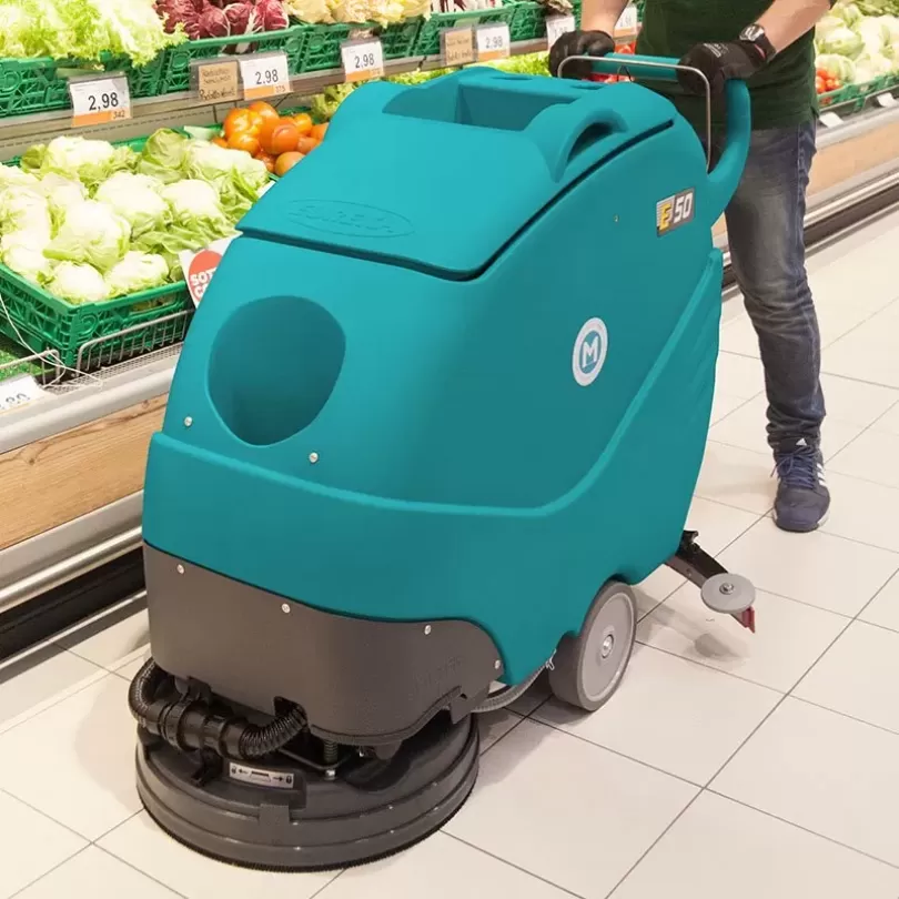 Máy chà sàn liên hợp đẩy tay hoạt động bằng ắc quy Eureka